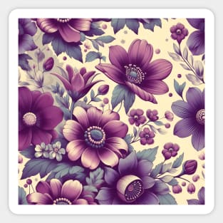 Purple Flowers Sticker